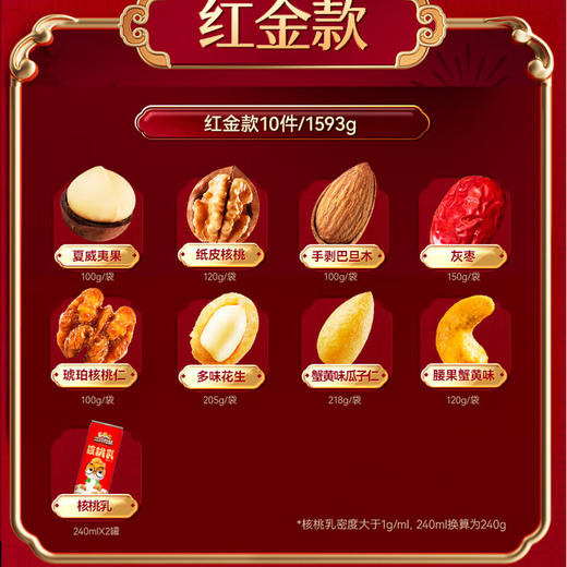 三只松鼠坚果礼红金款1.593kg 商品图1