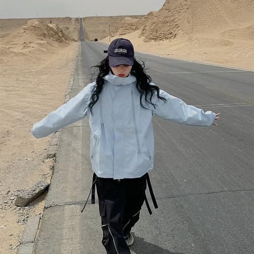 冬季新款男女情侣棉衣户外休闲防风冲锋衣夹棉羽绒棉服外套 商品图1