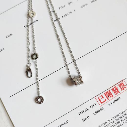 D011213简约精典的弹簧造型小蛮腰满钻项链 商品图3