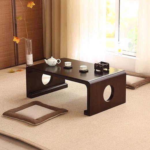 【定制产品 不支持退货】九典书房同款 国学桌 橡胶木 原木色 胡桃色 长140*宽45*高46 商品图0