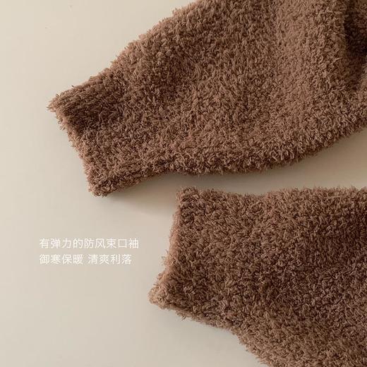 杜小宅半边绒睡衣男冬季家居服套装爱心软绵绵加绒加厚家居服套装 商品图3