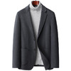 红览 春秋100%羊毛西装手工缝制双面呢西服男士修身小西装羊毛外套男装5ZF-85045 商品缩略图4