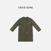 COCO ZONE 复古高级感菱格纯色圆领保暖棉服CC2D2520 商品缩略图0