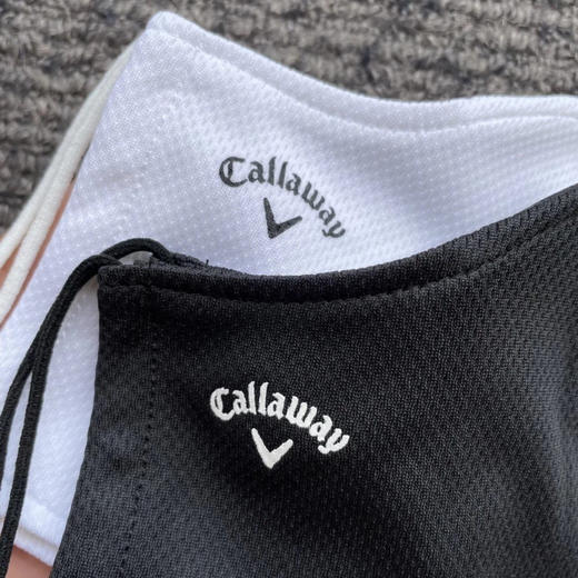 正品卡拉威高尔夫口罩男女同款！只有白色。有两种logo大小区别，logo随机发货。一包三个。只有十几组。 商品图5