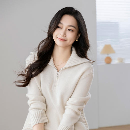 （康赛妮）火桐hooton 雾凇如挂 高货系列 山羊绒套头衫24A700 商品图7