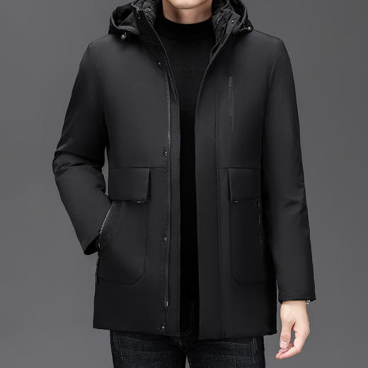 丁摩 内胆可脱加绒加厚男士冬季保暖棉服冬季中老年爸爸装棉衣棉袄连帽5ZF-11222 商品图4