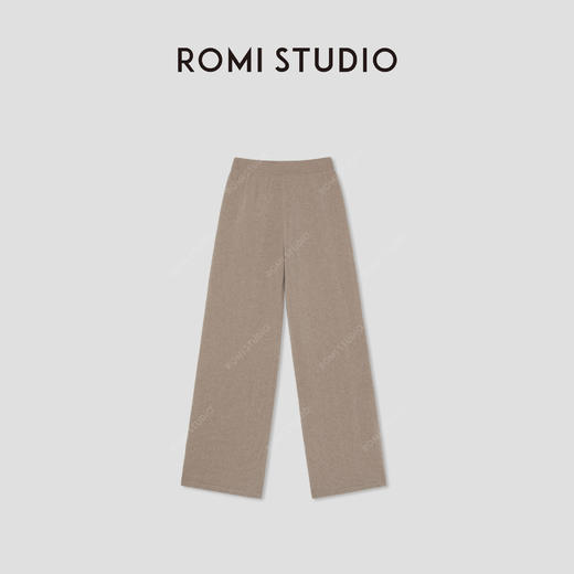 ROMI STUDIO“随性自在”12针单边羊绒羊毛混纺休闲裤 RW25SXG0082 商品图4