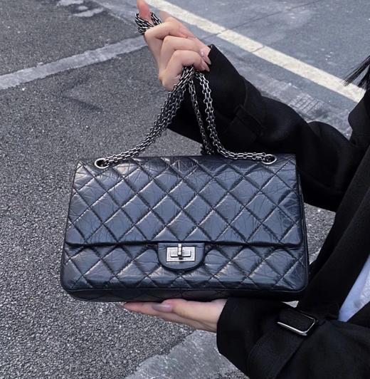 经典中的经典  CF经典2.55  复古做旧褶皱胎牛皮  链条包 商品图1