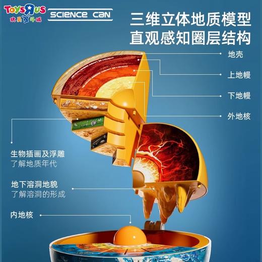 科学罐头地心探索科普地球仪启蒙玩具三维智能益智早教玩具教具 商品图1