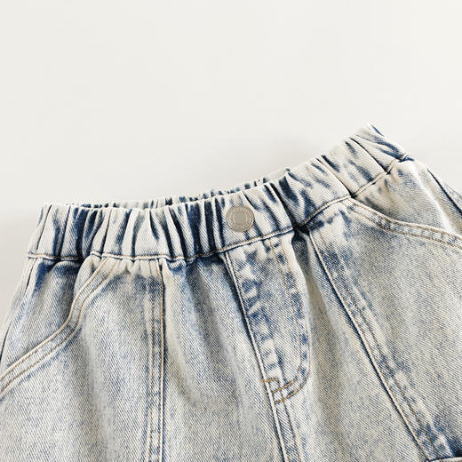 马克珍妮男童挺括直筒工装牛仔裤 儿童裤子2025年春装新款250022 商品图5