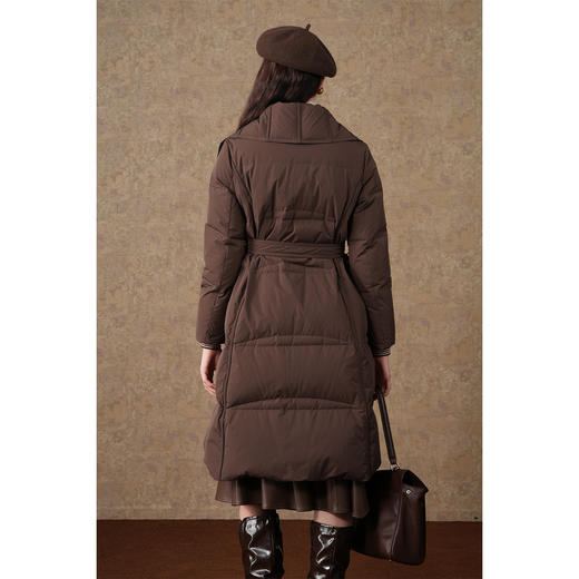 乔万尼羽绒服复古加厚过膝收腰EM4T656 商品图3