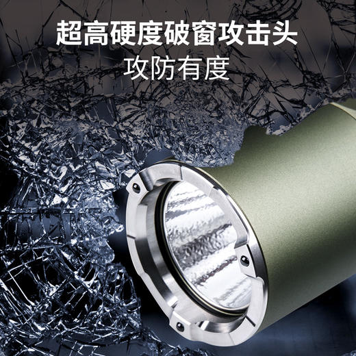 纳丽德（新品上市）P80橄榄绿迷彩色·2100流明3400mAh电池升级版户外强光勤务手电筒 商品图6