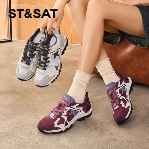 星期六时尚撞色厚底休闲运动鞋SSD1112C4E 商品图0