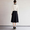 IWY/黑白拼色小翻领西装伞裙套裙气质经理工作服高级感职业装香风女Q1249 商品缩略图4