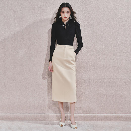 浪漫优雅包臀半裙2024秋季半裙女MF85SK751M40 商品图1