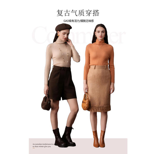 乔万尼半高领时髦百搭毛针织衫EI4M619 商品图3