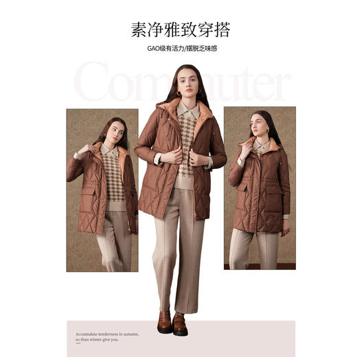 乔万尼羽绒服女冬季新款撞色设计ET4T988 商品图2