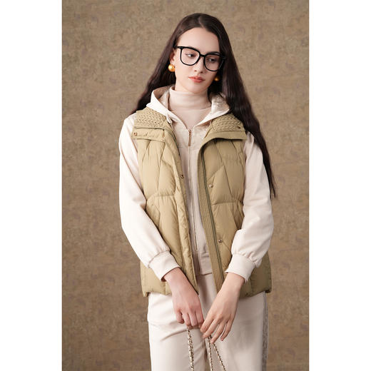 乔万尼秋冬新款羽绒马甲休闲保暖羽绒白鸭绒EM4T643 商品图1