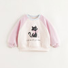 马克珍妮女童趣味猫咪撞色卫衣儿童宽松上衣2025年春装新款250150 商品缩略图2