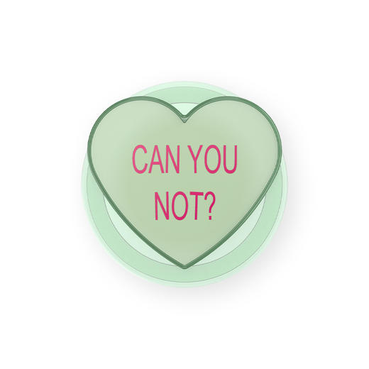 【甜】Can You Not·MagSafe圆啪嗒 MAGSAFE磁吸手机气囊支架 Round圆啪嗒系列 绿色 字母 爱心 商品图1