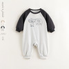 马克珍妮男宝宝线条涂鸦撞色连体衣婴儿爬服2025年春装新品250115 商品缩略图0