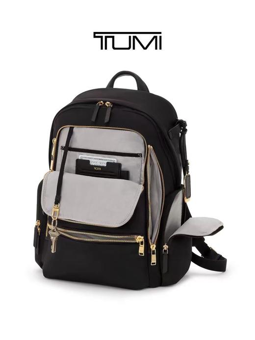 TUMI 双肩包女  0196691DGLD-F 黑金色.【刻字后发出的商品，不支持退换货服务】 商品图1