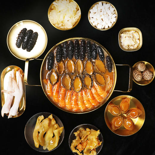 【卡券兑换】海朴十参十鲍十虾大盆菜2000g 商品图5