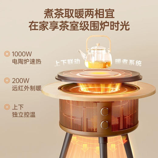 围炉煮茶取暖器小太阳家用节能电陶炉 商品图2