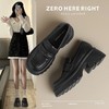 ZHR则则复古法式小皮鞋2024新款英伦乐福鞋厚底单鞋jk女鞋一脚蹬 商品缩略图0