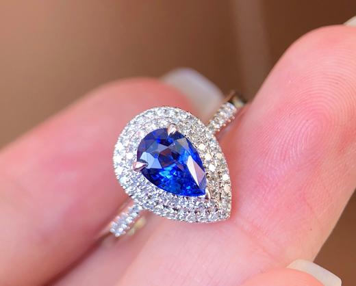 1.064ct刻面蓝宝石戒指 商品图2