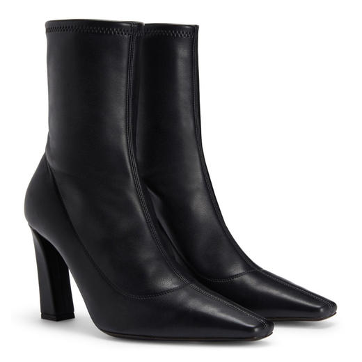 Giuseppe Zanotti 女士皮革高跟靴 黑色 I470008001 商品图1