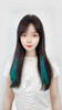 挂耳染假发片渐变彩色仿真接发无痕隐形一片式挑染长直发片 商品缩略图3