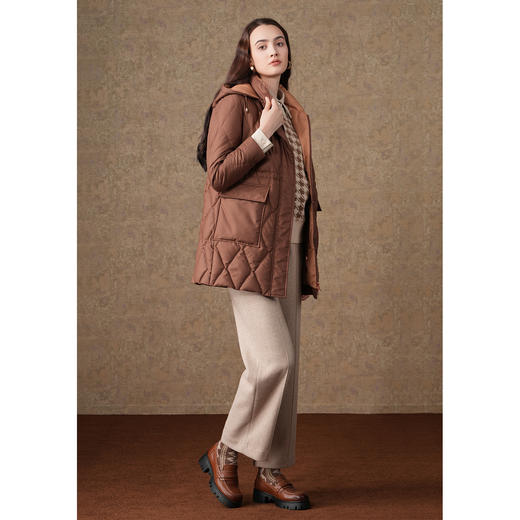 乔万尼羽绒服女冬季新款撞色设计ET4T988 商品图1