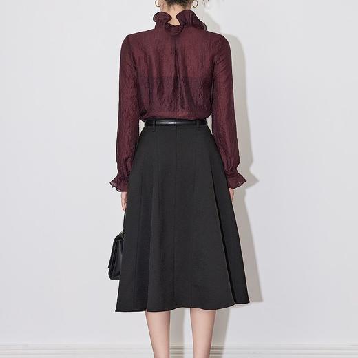 【高货wl】全新升级【铂金会员247/天猫329/差价82】(22255) 洛诗琳高级感端庄半身裙2025春季高腰遮胯显瘦A字大摆裙 商品图2