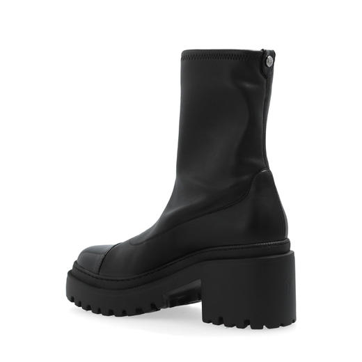 Giuseppe Zanotti 女士拉链皮革高跟靴 黑色 I470002001 商品图1