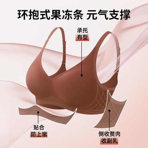 Z1-【A-B杯】光面无痕小胸显大防下垂内衣女无钢圈文胸  清简柔贴/云舒杯 商品图2