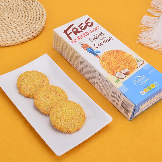 布谷特低糖椰蓉饼干135g/051053 黄金配比精心烘焙 商品图0