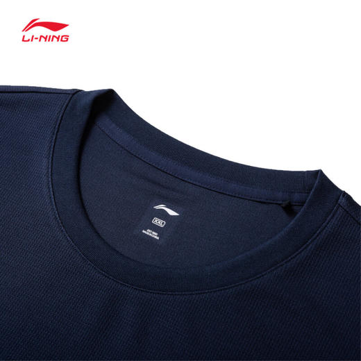 李宁羽毛球服男女同款经典系列透气速干短袖文化衫 大logoT恤ATSU493 商品图5