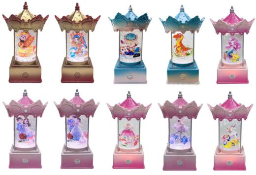 锦升水晶灯八音盒旋转六角亭9 商品图0