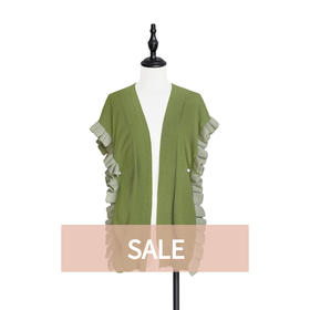 TYNVIE 多用途羊绒混纺背心/披肩 - 橄榄绿