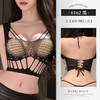 霏慕网眼镂空辣妹式露沟可外穿内搭上衣套装情趣内衣性感纯欲6162 商品缩略图6
