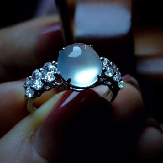 “满目星河”2号18k镶嵌翡翠戒指 商品图0