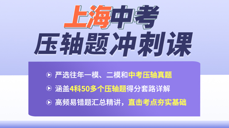【上海中考】压轴抢分特训