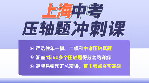 【上海中考】压轴抢分特训 商品图0