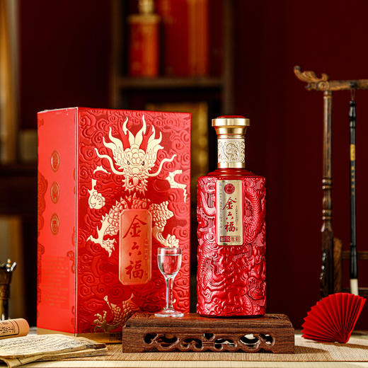【春节热款】金六福福锐龙彩 兼香型白酒 50.8%vol 500ml*6瓶 商品图14