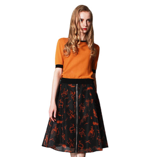 【伯妮斯茵】驼色针织衫--3E6805--比莫贝卡特岩画--《艺术发轫》 商品图2