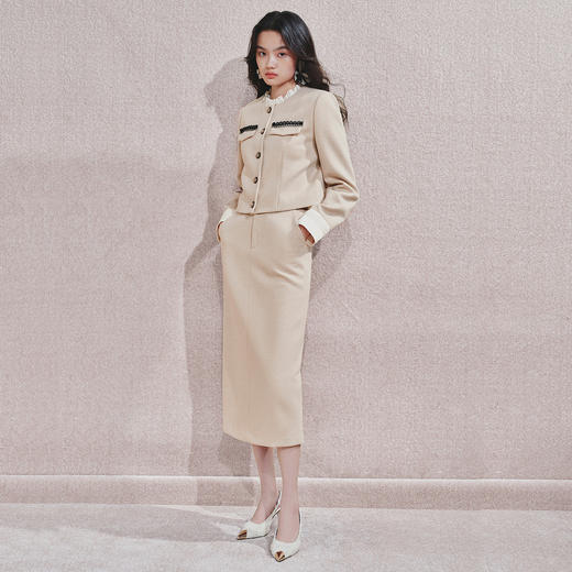 浪漫优雅包臀半裙2024秋季半裙女MF85SK751M40 商品图2