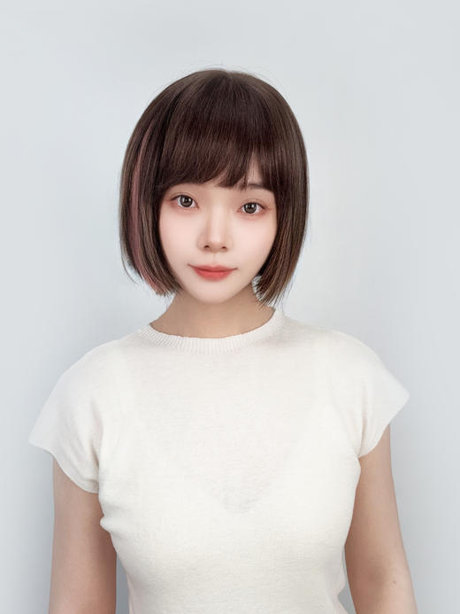 瑞贝卡假发女全真人发挂耳挑染炫彩接发片中长直发片潮流女团佩饰 商品图3