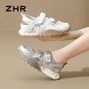 ZHR则则银色镂空包头运动凉鞋女2024夏季新款网面透气老爹鞋女鞋 商品缩略图2