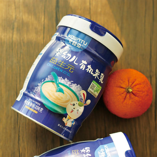 卡娃兔 益生元有机婴幼儿米乳 236g 商品图3